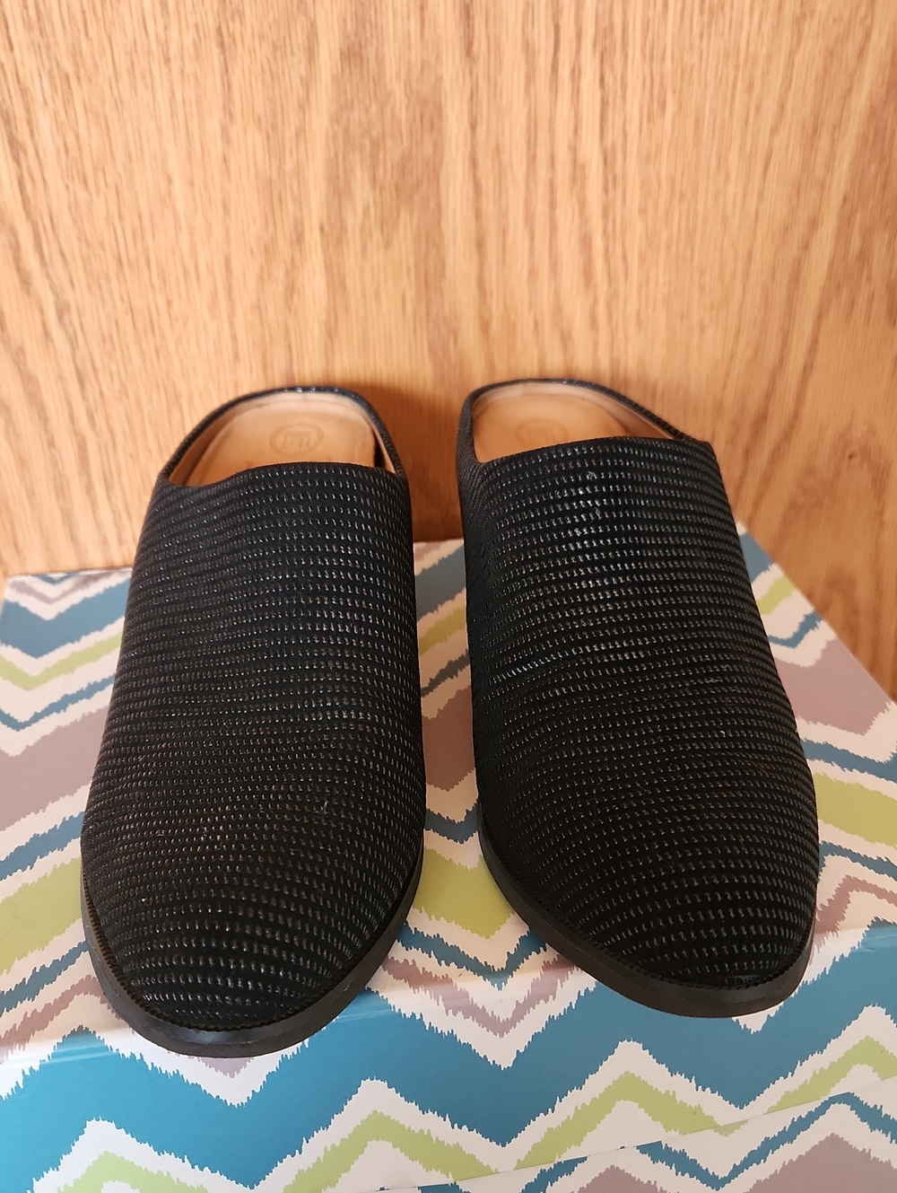 Classic Black Slip-On Mules